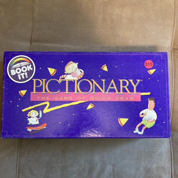1994 Pictionary Quick Draw Board Game Book It Reading Program Edition Rare - Picture 1 of 3
